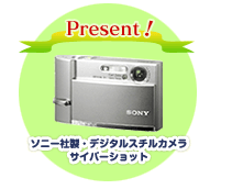Present！ソニー社・デジタルスチルカメラサイバーショット