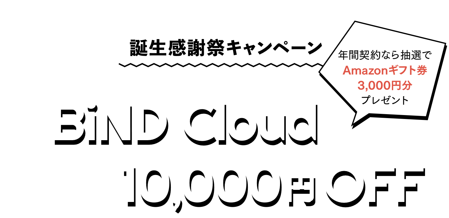 ホームページ作成サービス BiNDクラウド・人気プロコースが10,000円OFF